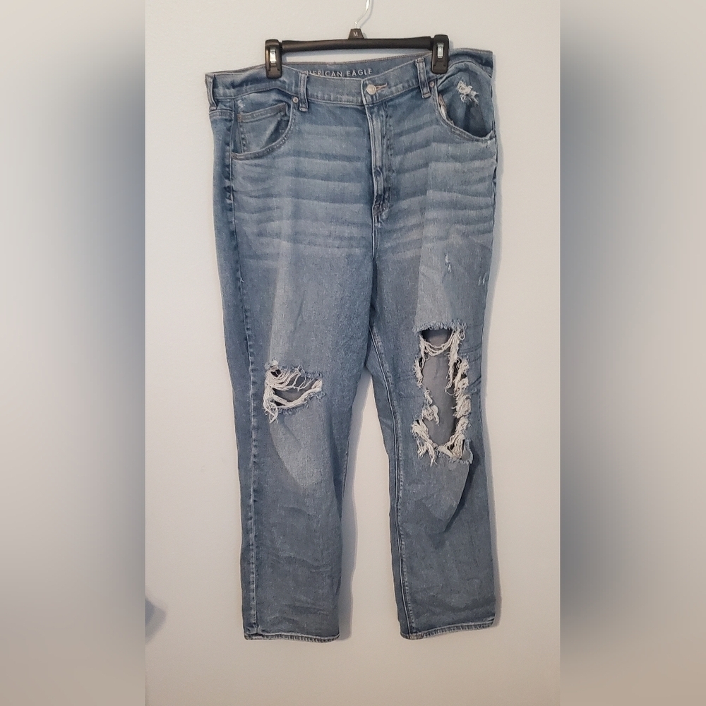 American Eagle stretch highest rise 90s boyfriend size 20